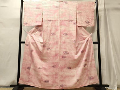 平和屋着物■上質な小紋　丸文　正絹　逸品　CABJ6965oy