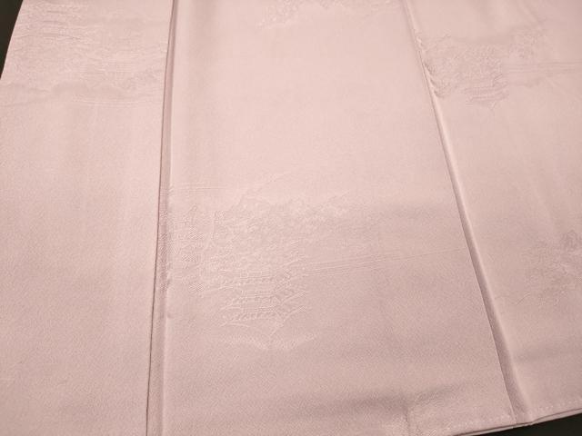 平和屋着物■上質な色無地　風景地紋　紅藤色　正絹　逸品　CABJ6969oy