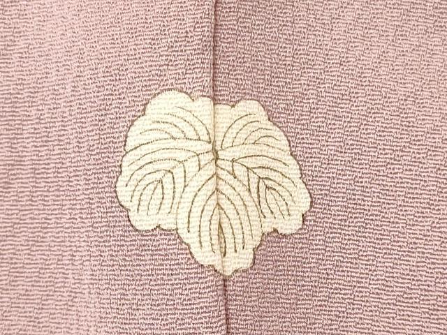 平和屋着物■上質な色無地　風景地紋　紅藤色　正絹　逸品　CABJ6969oy