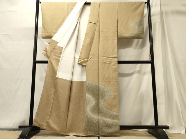 平和屋着物■訪問着　抽象文様　暈し染め　正絹　逸品　CABJ6973oy