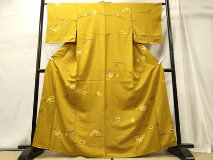 平和屋着物■上質な小紋　草木文　正絹　逸品　CABJ6976oy