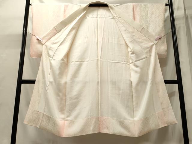 平和屋着物■長襦袢　袷　麻の葉地紋　暈し染め　正絹　逸品　CABJ6984oy