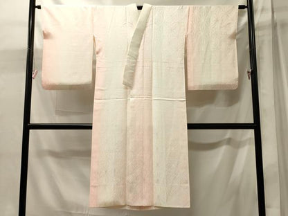 平和屋着物■長襦袢　袷　麻の葉地紋　暈し染め　正絹　逸品　CABJ6984oy
