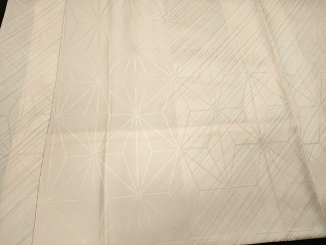 平和屋着物■長襦袢　袷　麻の葉地紋　暈し染め　正絹　逸品　CABJ6984oy