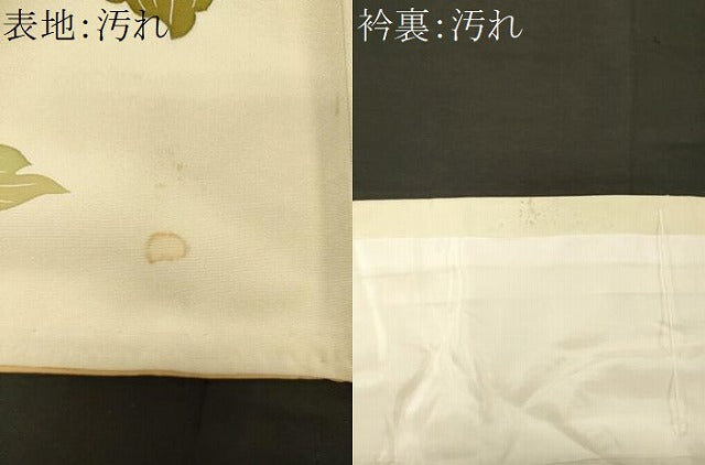 平和屋着物■訪問着　刺繍　草花文　金彩　正絹　逸品　CABJ6986oy