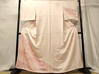 平和屋着物■訪問着　手描き　枝花文　暈し染め　正絹　逸品　CABJ6991oy