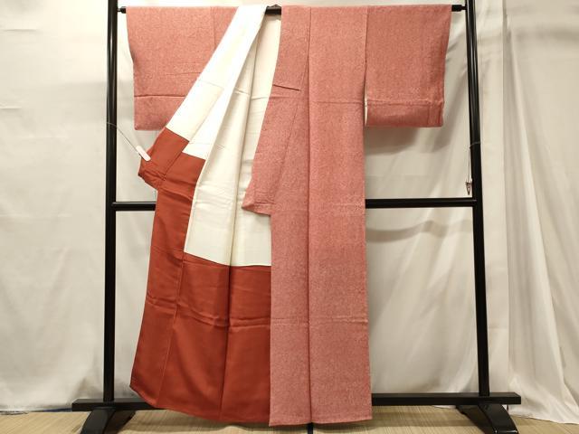 平和屋着物■上質な小紋　更紗花唐草文　正絹　逸品　CABJ6992oy