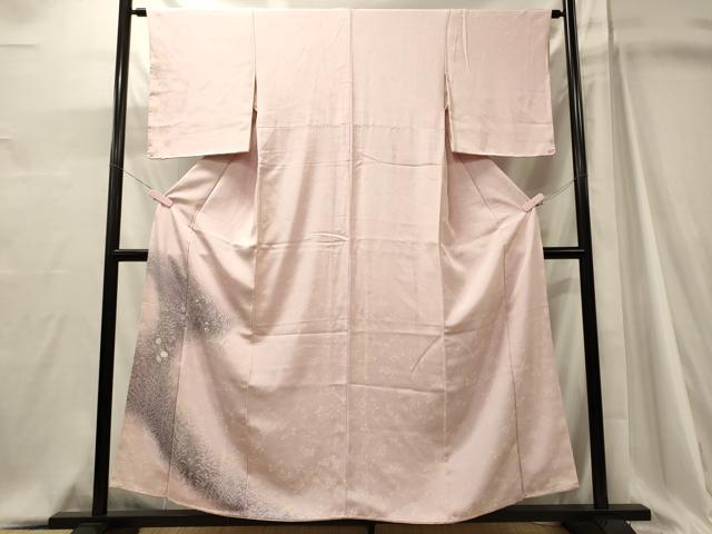 平和屋着物■訪問着　刺繍　草花文　暈し染め　正絹　逸品　未使用　CABJ6995oy