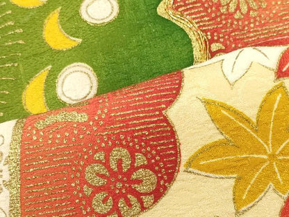平和屋着物■豪華振袖　駒刺繍　地紙吉祥花蝶文　金彩　正絹　逸品　CABJ7009oy