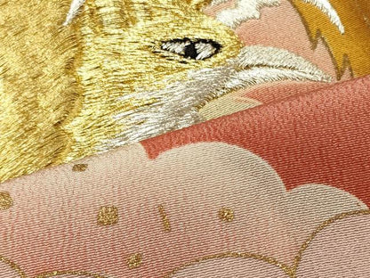 平和屋着物■豪華黒留袖　刺繍　鳳凰雲取り文　暈し染め　金彩　正絹　逸品　CABJ7011oy
