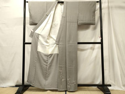 平和屋着物■豪華色留袖　総刺繍　雲取り笹竹文　金糸　正絹　逸品　CABJ7012oy