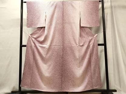 平和屋着物■上質な小紋　総絞り　暈し染め　正絹　逸品　未使用　CABJ7014oy