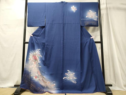 平和屋着物■訪問着　花松文　暈し染め　金彩　正絹　逸品　CABJ7025oy