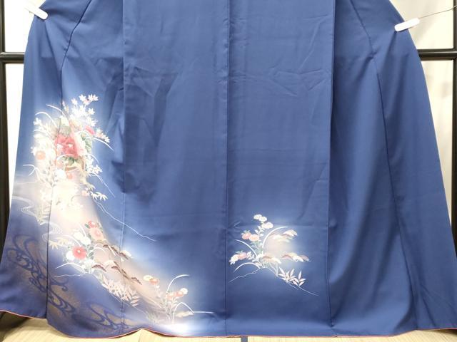 平和屋着物■訪問着　花松文　暈し染め　金彩　正絹　逸品　CABJ7025oy