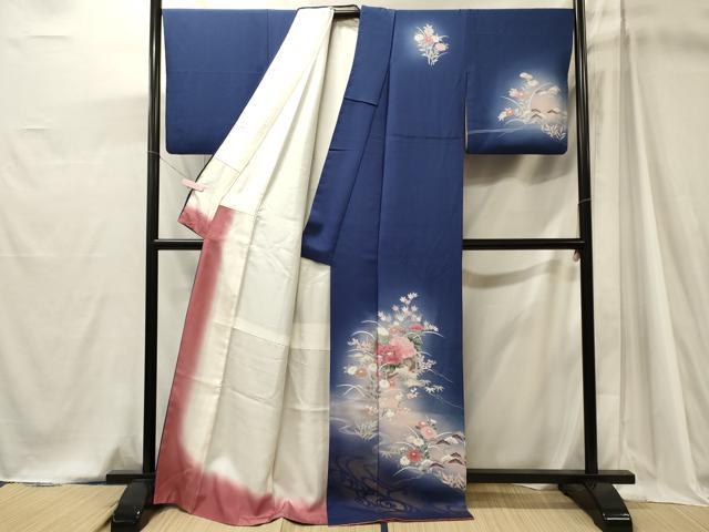 平和屋着物■訪問着　花松文　暈し染め　金彩　正絹　逸品　CABJ7025oy