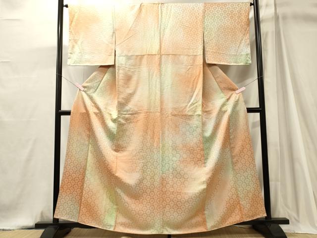 平和屋着物■上質な小紋　青海波文　暈し染め　正絹　逸品　CABJ7030oy