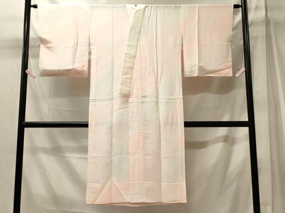 平和屋着物■長襦袢　無双仕立て　舞花地紋　暈し染め　正絹　逸品　未使用　CABJ7033oy