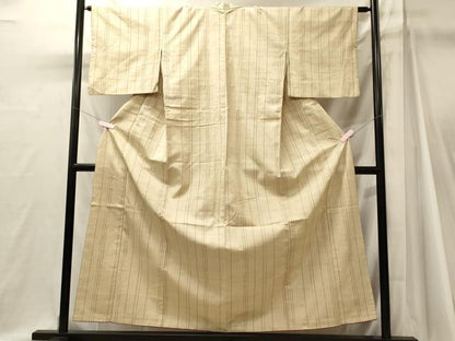 平和屋着物■上質な紬　間道　正絹　逸品　CABJ7043oy