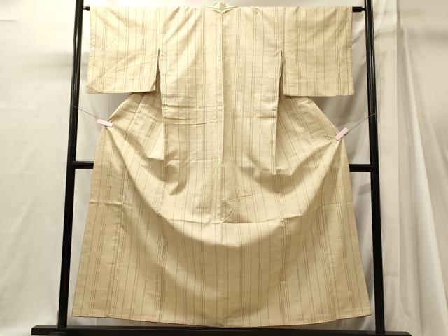 平和屋着物■上質な紬　間道　正絹　逸品　CABJ7043oy
