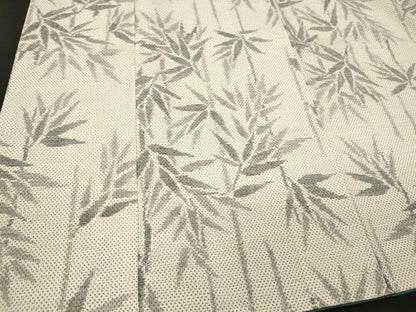 平和屋着物■上質な紬　笹竹文　正絹　逸品　CABJ7047oy