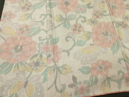 平和屋着物■上質な紬　花唐草舞蝶文　正絹　逸品　CABJ7051oy