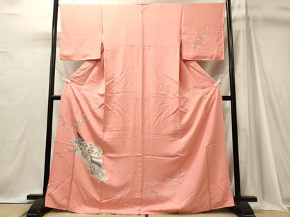平和屋着物■訪問着　人物枝梅文　正絹　逸品　CABJ7059oy