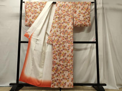 平和屋着物■上質な小紋　総絞り　枝葉文　やまと誂製　正絹　逸品　CABJ7061oy