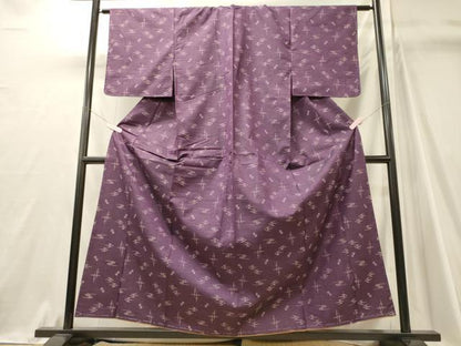 平和屋着物■上質な紬　琉球絣文様　正絹　逸品　未使用　CABJ7079oy
