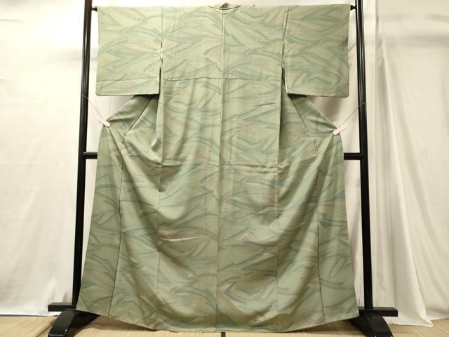 平和屋着物■上質な小紋　幾何学文　正絹　逸品　CABJ7080oy