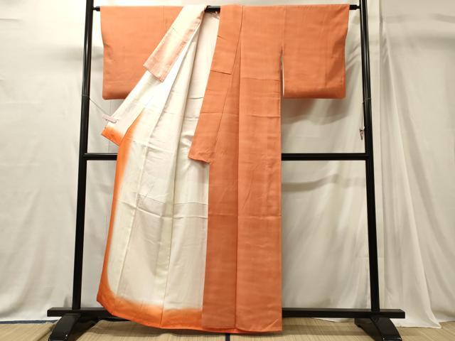 平和屋着物■虹色創家　本郷大田子　小紋　霞文　暈し染め　正絹　逸品　CABJ7083oy