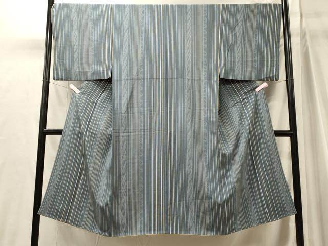 平和屋着物■男性　小紋　流線舞桜間道　正絹　逸品　CABJ7084oy