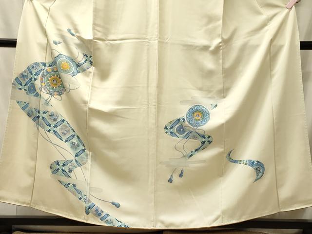 平和屋着物■訪問着　鏡裏花文　金彩　正絹　逸品　CABJ7085oy