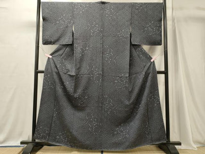 平和屋着物■上質な小紋　更紗花唐草文　正絹　逸品　未使用　CABJ7090oy