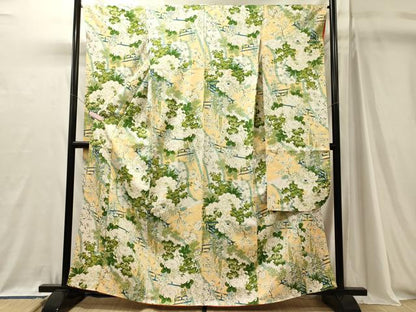 平和屋着物■豪華振袖　草花文　正絹　逸品　CABJ7102oy