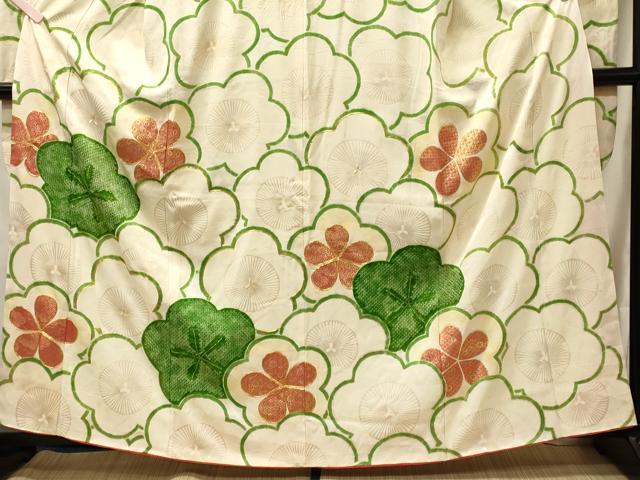 平和屋着物■豪華振袖　駒刺繍　絞り　舞花文　金彩　正絹　逸品　CABJ7111oy