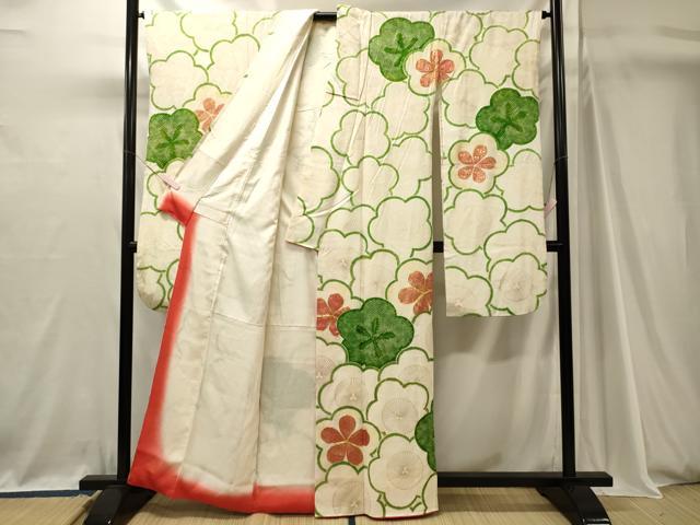 平和屋着物■豪華振袖　駒刺繍　絞り　舞花文　金彩　正絹　逸品　CABJ7111oy