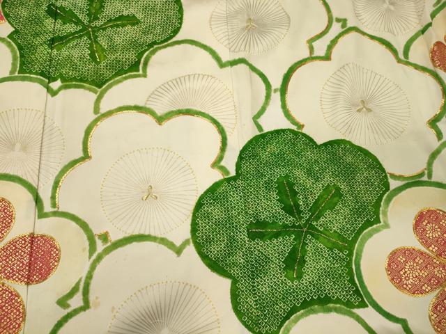 平和屋着物■豪華振袖　駒刺繍　絞り　舞花文　金彩　正絹　逸品　CABJ7111oy