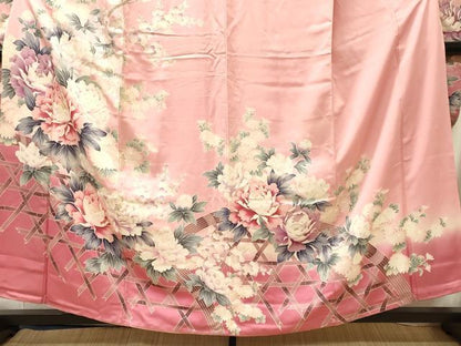 平和屋着物■豪華振袖　籬花文　暈し染め　正絹　逸品　CABJ7114oy