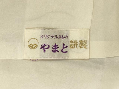 平和屋着物■上質な小紋　総絞り　幾何学丸文　やまと誂製　正絹　逸品　CABJ7117oy
