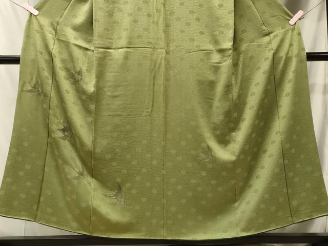 平和屋着物■訪問着　駒刺繍　飛鶴文　正絹　逸品　CABJ7121oy