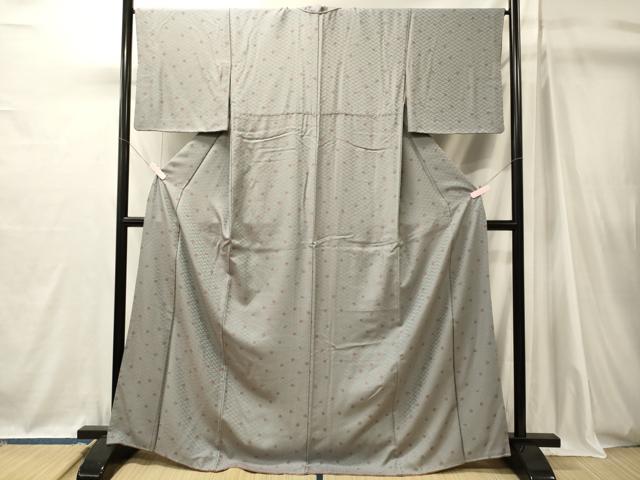 平和屋着物■上質な小紋　籬舞花文　正絹　逸品　CABJ7131oy