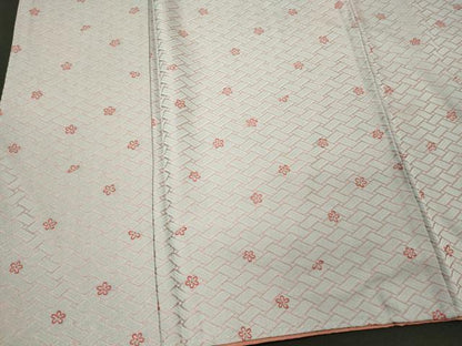 平和屋着物■上質な小紋　籬舞花文　正絹　逸品　CABJ7131oy