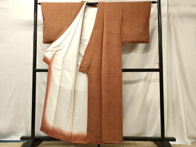 平和屋着物■上質な小紋　霞文　暈し染め　正絹　逸品　CABJ7136oy