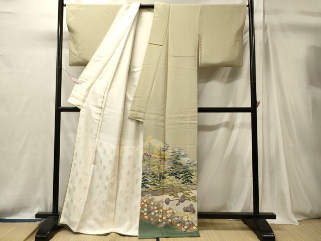平和屋着物■豪華色留袖 風景草木花文 暈し染め 正絹 逸品 CABJ7140oy