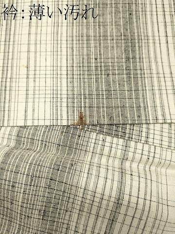 平和屋着物■上質な紬　横段文　正絹　逸品　CABJ7147oy