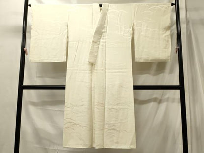 平和屋着物■長襦袢　袷　地紋起こし　雪輪芝丸文　暈し染め　正絹　逸品　CABJ7151oy