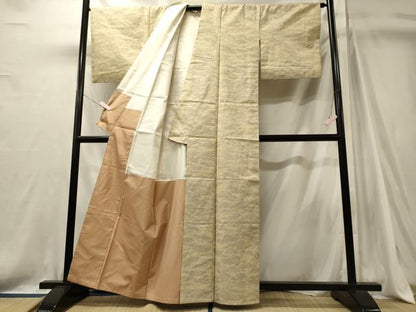 平和屋着物■上質な紬　抽象文　正絹　逸品　CABJ7153oy