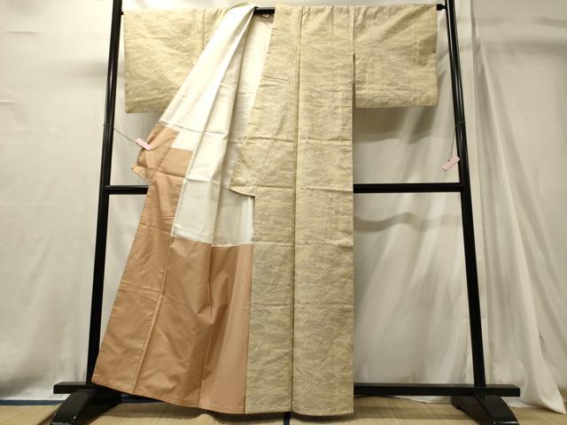 平和屋着物■上質な紬　抽象文　正絹　逸品　CABJ7153oy