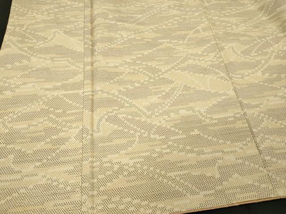 平和屋着物■上質な紬　抽象文　正絹　逸品　CABJ7153oy