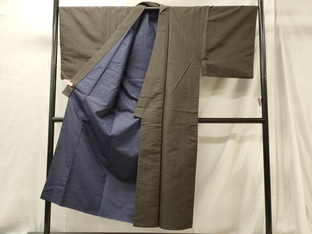 平和屋着物■男性　紬　縞　正絹　逸品　CABJ7156oy